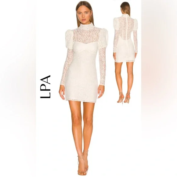 LPA | Dresses | Revolve Lpa Anita Mini Dress In Snow White | Poshmark